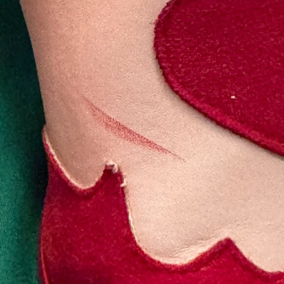 Women's Cowgirl western boots, red and pink with hearts, Size 37( US 6.5) - Picture 8 of 8